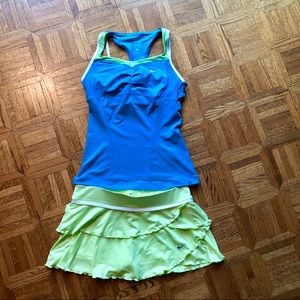 Tennis set skirt and top